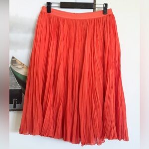 Escada Pleated Midi Skirt